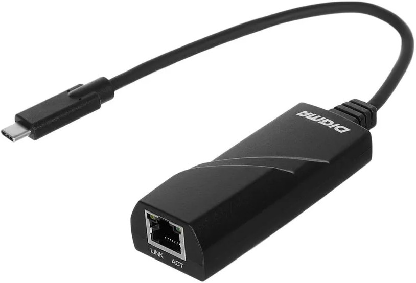 Сетевой адаптер Gigabit Ethernet Digma D-USBC-LAN1000 USB Type-C