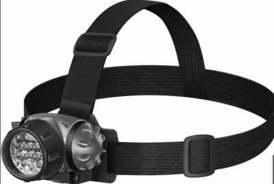 Фонарь DEFENDER налобный FL-02, LED, 3 режима серый