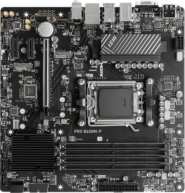 Материнская плата MSI PRO A620M-B EVO SocketAM5 AMD A620 2xDDR5 mATX AC`97 8ch(7.1) 2.5Gg RAID+VGA+