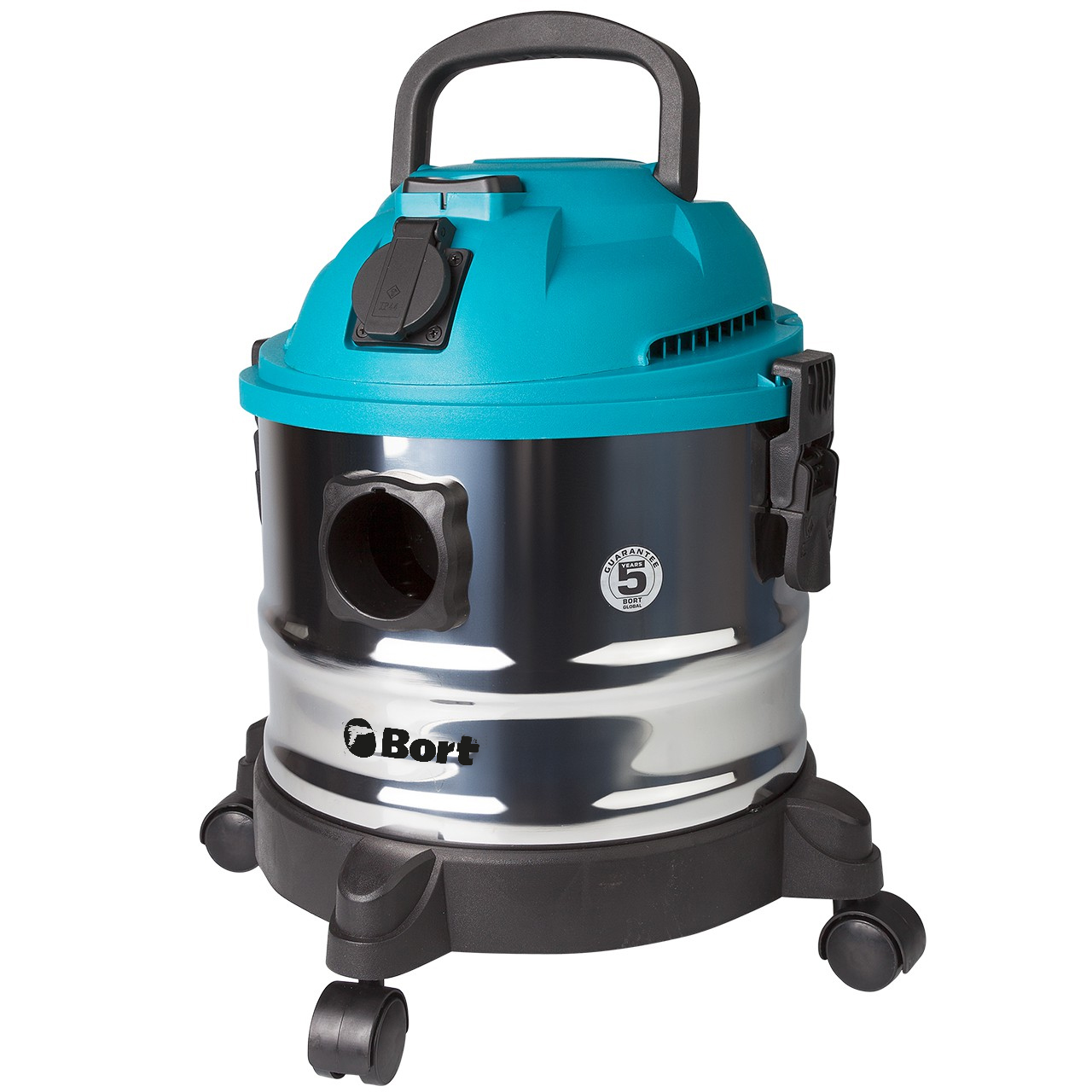 Строительный пылесос Bort BSS-1015 1250/250 Вт, бак 15л, сухая уборка + сбор влажного мусора