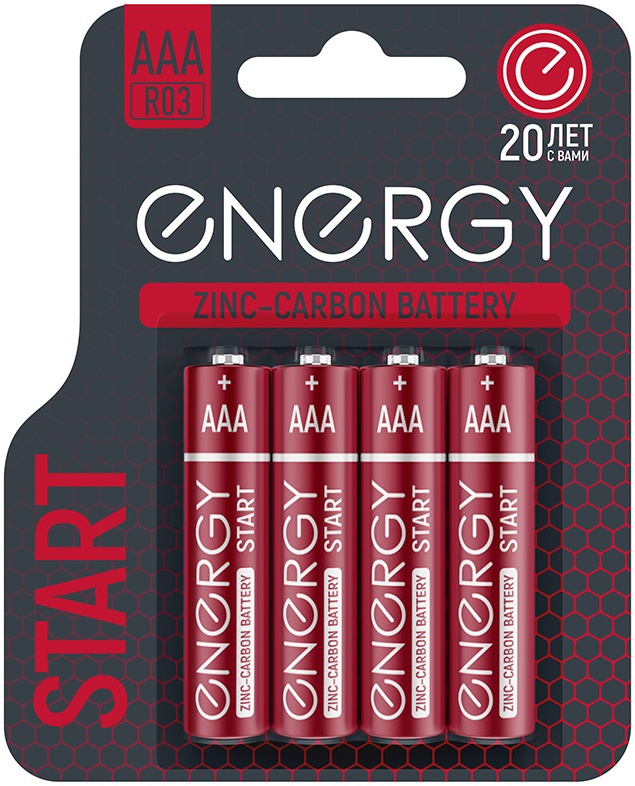 Батарейки Energy Ultra LR6/4B АА алкалиновые 4шт. блистер