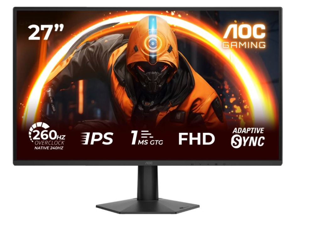 Монитор 27" AOC 27G50Z, 16:9, IPS, FHD, 1ms, 300cd, 260Hz, HDMI, DP
