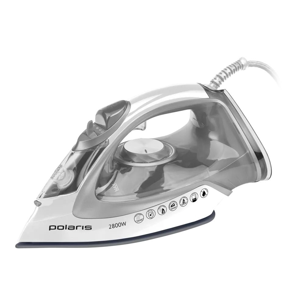 Утюг Polaris PIR2821AK белый/серебристый