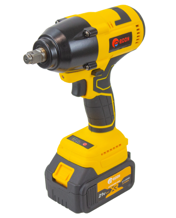 Аккумуляторный гайковерт ударный EDON AAW-21/600BL 21В, 2Акк 3Ач, 600Нм, 3500 уд/мин