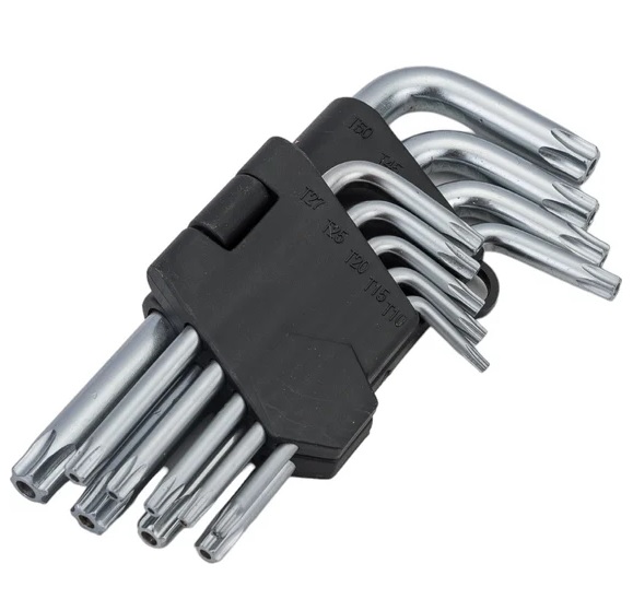 Набор ключей гаечных Park TORX 9 шт, пластиковый держатель\\100697