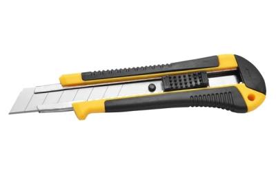 Нож строительный Kolner KUK 18-2 с выдвижными лезвиями, 18 мм