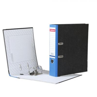 Папка-регистратор ERICH KRAUSE, с мраморным покрытием, "содержание", 70мм, синий корешок, 408