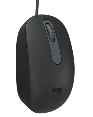 Мышка Logitech M86 Black проводная оптическая для ноутбука 8000dpi USB (910-007661)