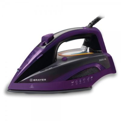 Утюг Brayer 4001BR 2600 Вт,  керамич, автоотключ. Пар 140 г/м, One temp, антикапля, спрей,