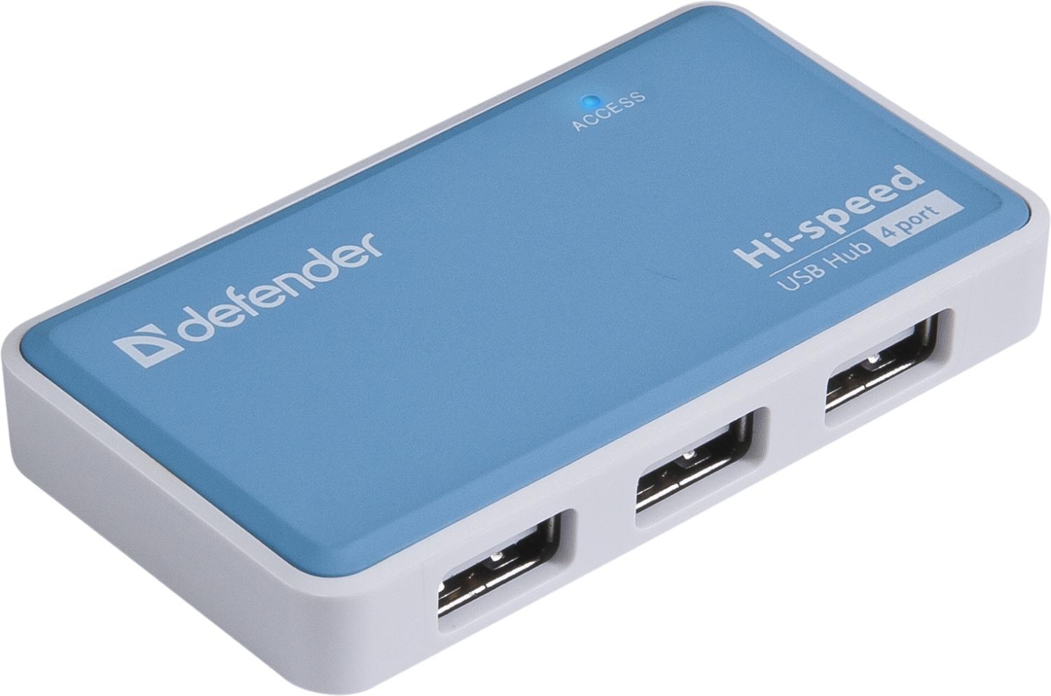USB HUB 4 port Defender Quadro Power USB 2.0 активный