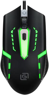Мышь Oklick 398G черный оптическая (2400dpi) USB (4but) для ноутбука