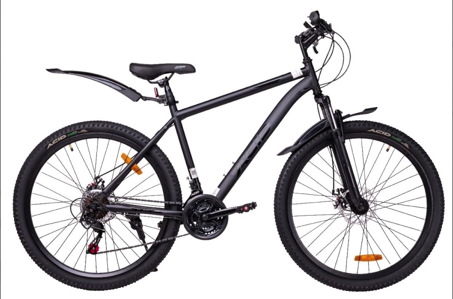 Велосипед ACID F 700 D (27,5" 21ск. рост. 19") BlackFlat/Black