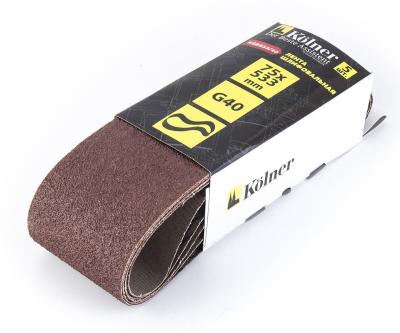 Лента шлифовальная Kolner KSB533/40 533*75мм зернистость Р40 5шт в пачке