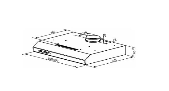 Вытяжка HOMSair Horizontal 50 Black