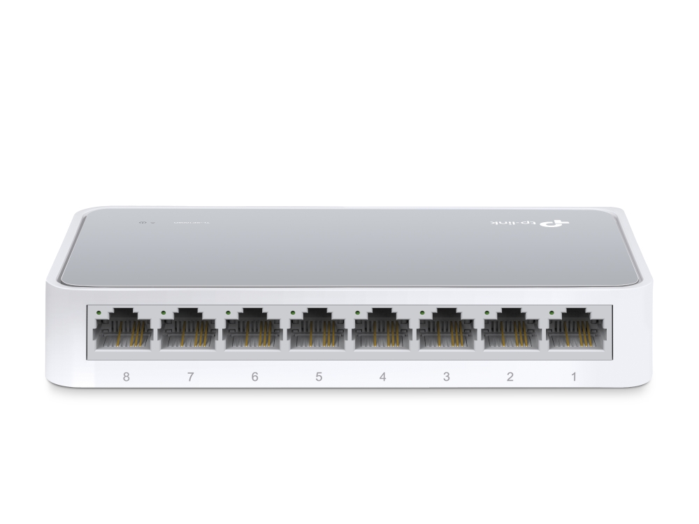 Коммутатор TP-Link TL-SF1008D (L2) 8x100Мбит/с неуправляемый