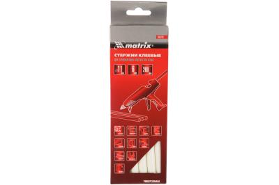 Стержни клеевые Matrix 11 x 200 мм, белые, 6 шт