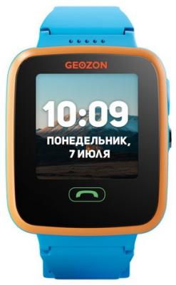 Дисконт_ Детские умные часы GEOZON Aqua голубой G-W04BLU<1.4" IPS,Wi-Fi,Glonass,GSM,GPS,IP67,600mAh>
