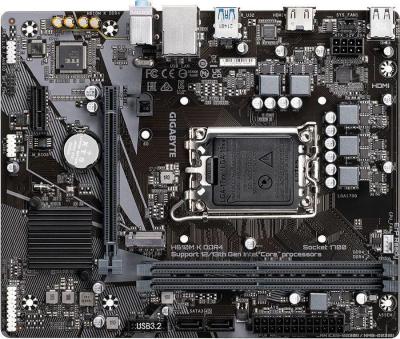 Материнская плата Gigabyte H610M K DDR4 Soc-1700 Intel H610 2xDDR4 mATX  8ch(7.1) GbLAN+HDMI M.2