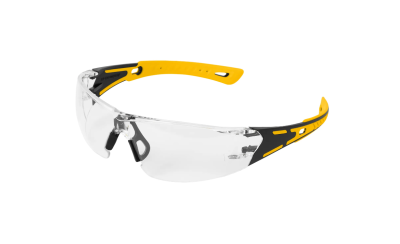 Очки защитные открытые Denzel поликарбонатные, прозрачная линза, 2х комп.дужки//89191