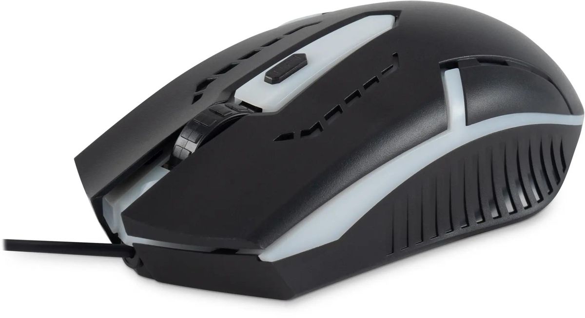 Мышь Oklick 398G черный оптическая (2400dpi) USB (4but) для ноутбука