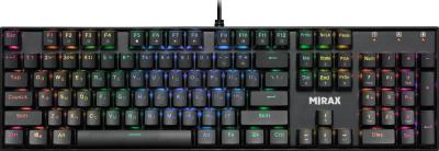 Клавиатура Defender механическая Mirax GK-352 RU,RGB,черн,син.свитчи,104кн