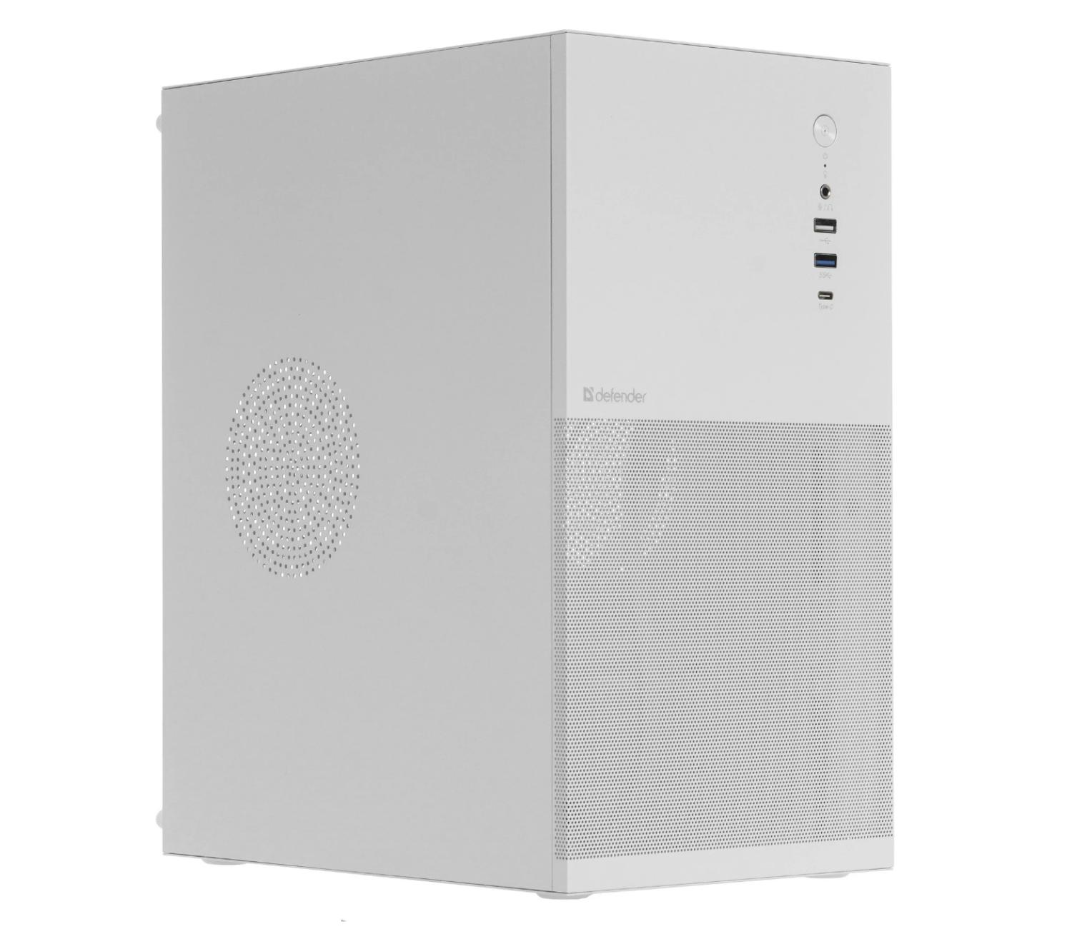 Корпус DEFENDER Apex Metal белый, mATX,Type C(3.0),USB3.0