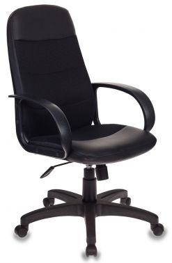 Кресло руководителя Бюрократ CH-808AXSN, LBI+TW-11 черный искусст.кожа, сетка