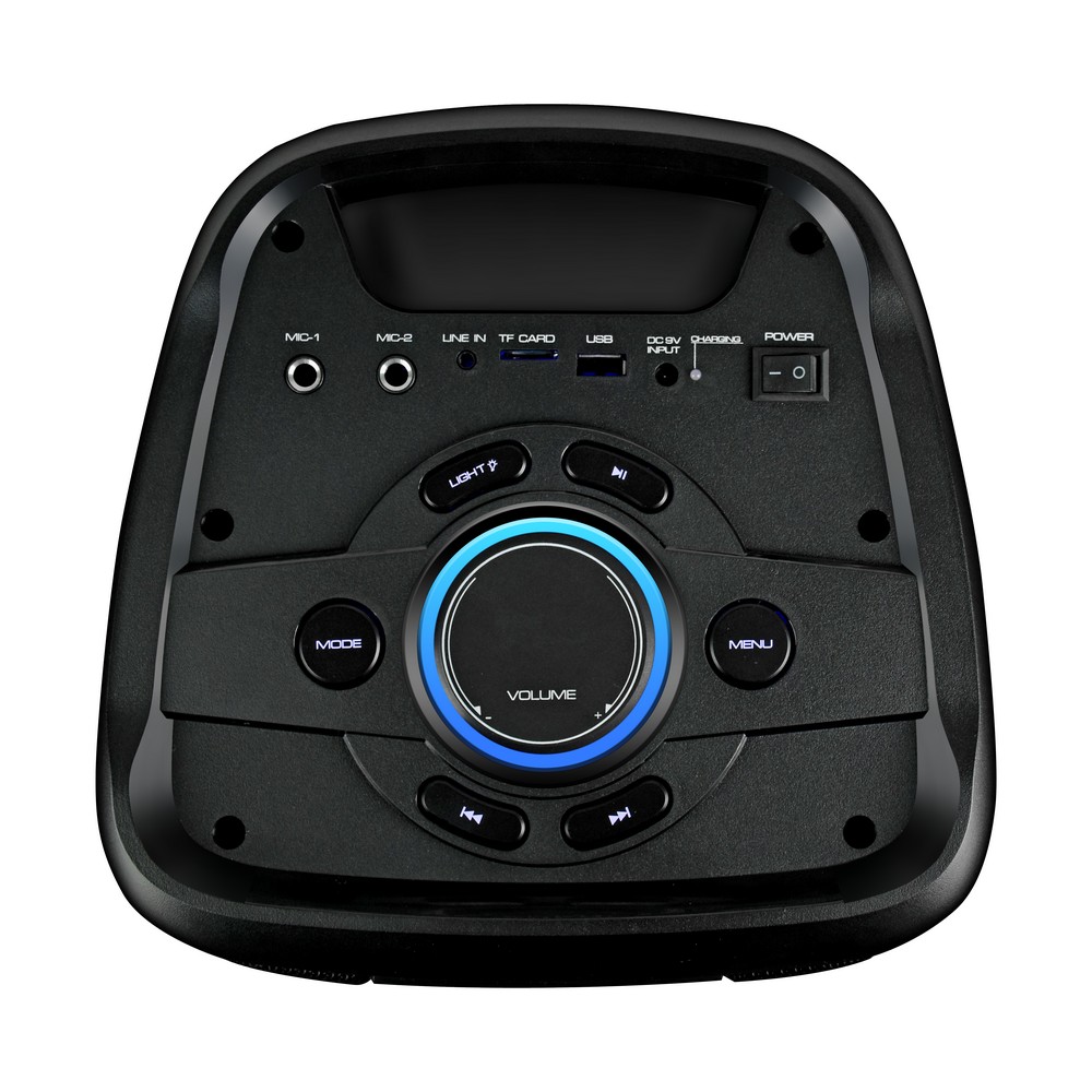 Колонка Ginzzu GM-211, Акустическая система Midi RGB/BT/USB/TF/FM/ДУ