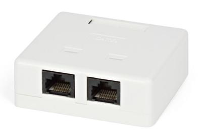 Розетка RJ-45 8P8C для сети категория 5е двойная