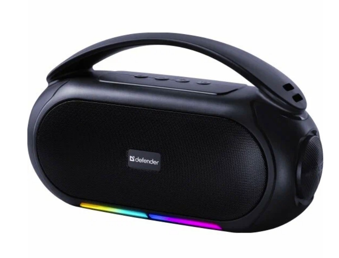 Портативная акустика DEFENDER Beatbox 12 12Вт, BT/FM/USB/TF/MIC/RGB