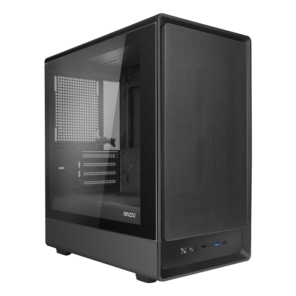 Корпус mATX MidiTower Ginzzu CL430  Window