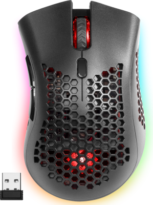 Мышь Defender Warlock GM-709L RGB,8кнопок, 2400dpi беспроводная игровая