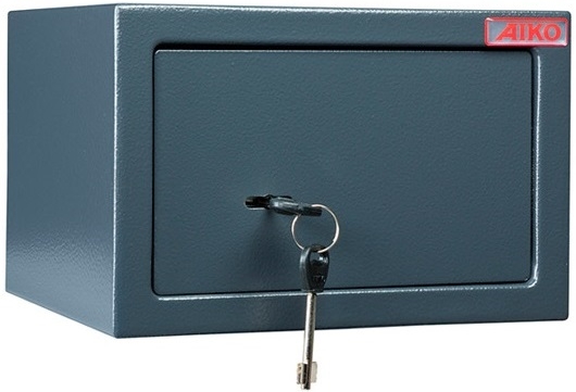 Сейф AIKO T-170 KL (170x260x230 внешние размеры, 3.7 кг., тип замка ключевой)
