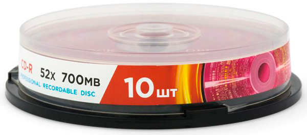 Записываемый диск  CD-R Mirex Maximum 700Mb <10шт. тех. упаковка>