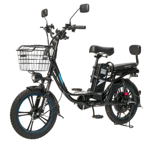 Электровелосипед Minako V8 PRO колеса 18'', 60V/13А, до 40км на заряде