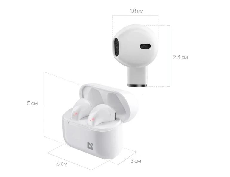 Беспроводные BLUETOOTH наушники Twins 955 белый,TWS, Bluetooth