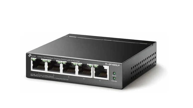 Коммутатор TP-Link TL-SF1005LP (L2) 5x100Мбит/с 4PoE 41W неуправляемый