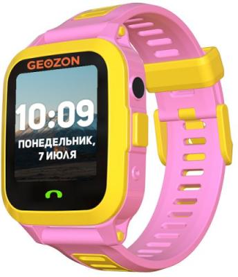 Детские умные часы GEOZON Active розовый G-W03PNK<1.44", IPS, Glonass,GSM,GPS,IP67,0.1 Мп,360mAh>