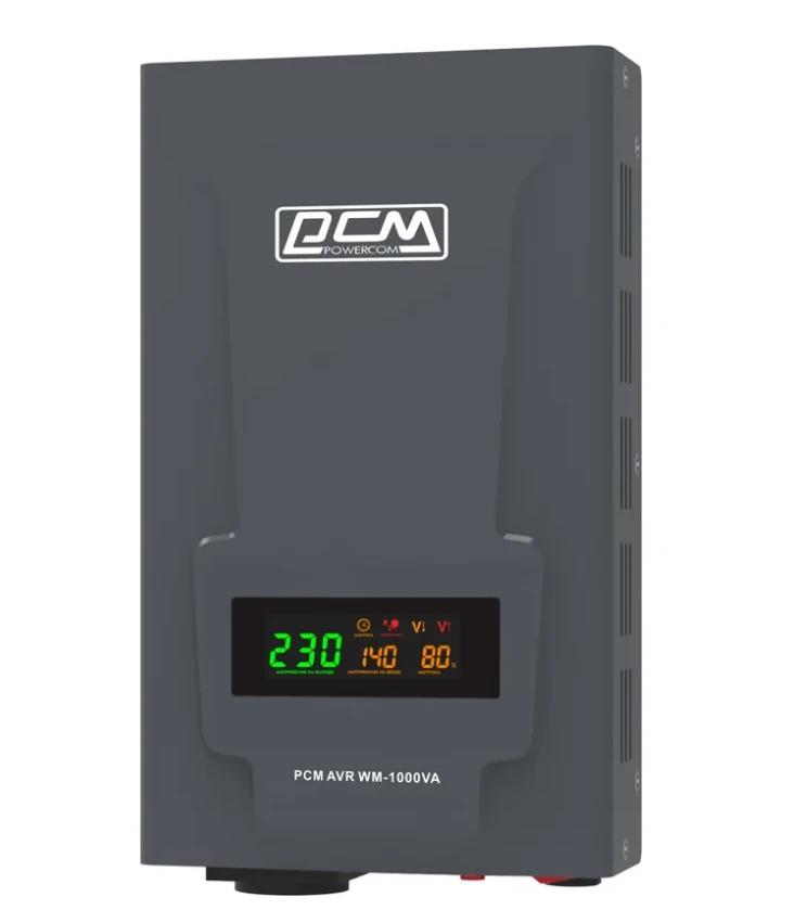Стабилизатор напряжения Powercom WM-1000VA 800Вт 1000ВА графитовый