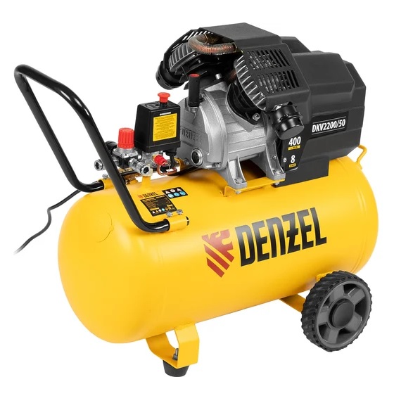 Компрессор Denzel DKV2200/50,Х-PRO  2,2 кВт, 400 л/мин, 50 л