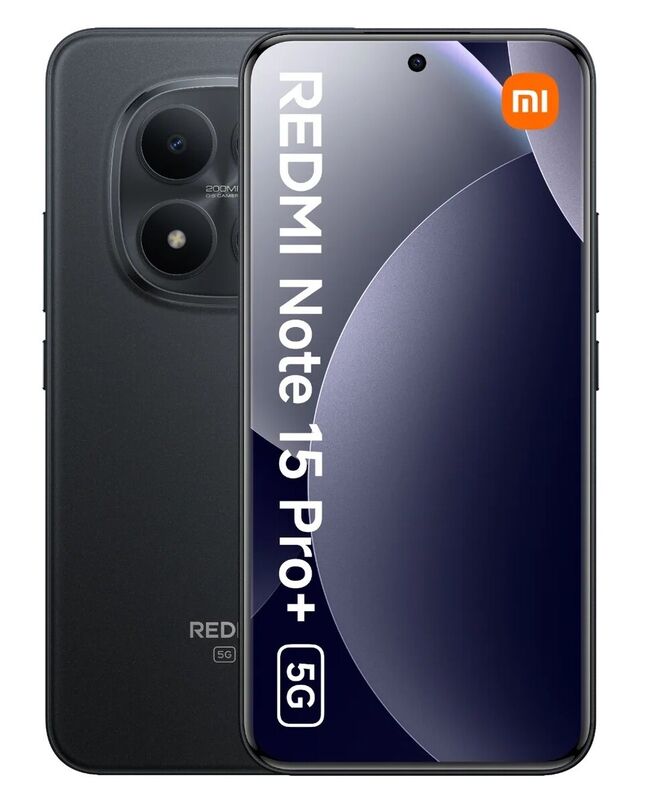 Смартфон Xiaomi Redmi Note 15 Pro+ 5G 12/512Gb черный <2SIM 6.83" 8х2.7ГГц 2772х1280 200Мп+32 And15>