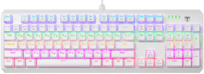 Клавиатура T-line Axis RU,радужная белая,104кн игровая DEFENDER