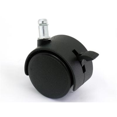 Колесо fi 11 мм со стопором, обрезиненное для паркета/ламината