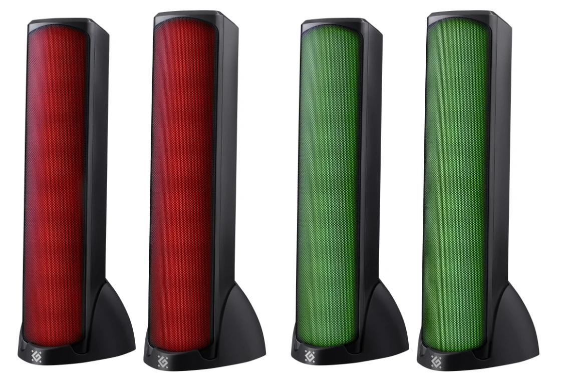 Колонки DEFENDER SkyPulse 2.0 10Вт, BT/RGB, питание от USB