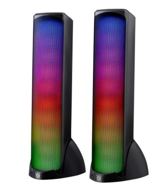 Колонки DEFENDER SkyPulse 2.0 10Вт, BT/RGB, питание от USB