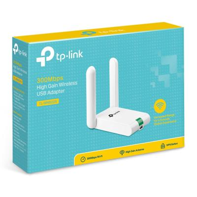 Сетевой адаптер TP-Link TL-WN822N USB 2.0 (внешние 2 ант) (802.11b/g/n 2.4ГГц 300Мбит/с,2x3dBi)белый