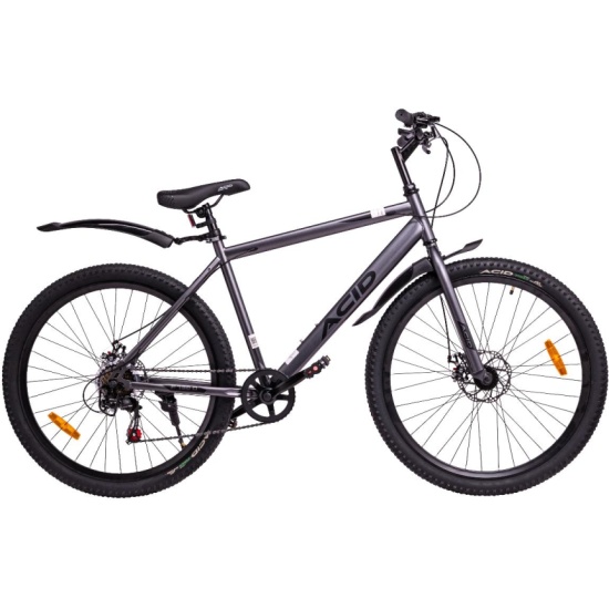 Велосипед ACID F 730 D (27,5" 7 ск. рост. 17") Gray Flat/Black 