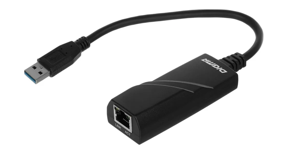 Сетевой адаптер Digma D-USB3-LAN1000 Fast Ethernet USB 3.0