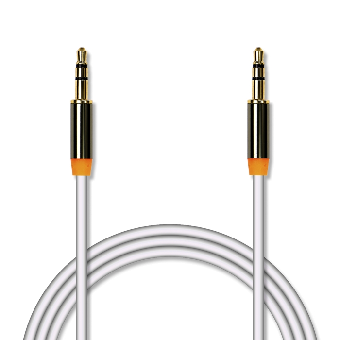 Кабель miniJack3,5 - > miniJack3,5 белый, 3м, (PVC, 3 pin/3.5 мм), JA-AC01, Jet.A