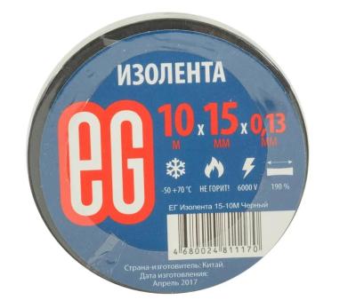 Изолента ЕВРОГАРАНТ 15-10М черная
